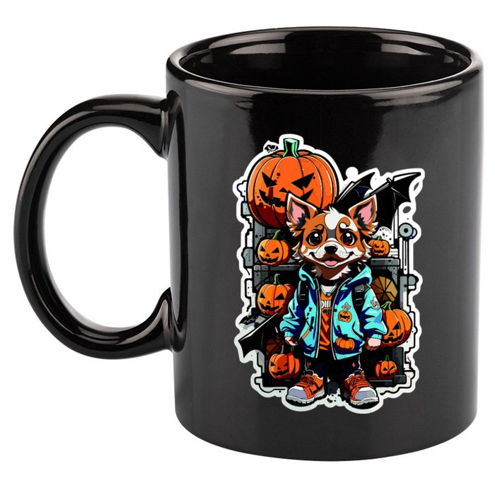 Hip Halloween Dog 11oz C Handle Ceramic Mug