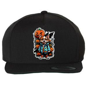 Hip Halloween Dog Wool Snapback Cap