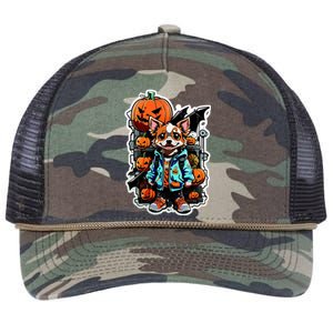 Hip Halloween Dog Retro Rope Trucker Hat Cap