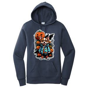 Hip Halloween Dog Women's Pullover Hoodie