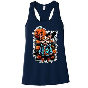 Hip Halloween Dog Women's Racerback Tank