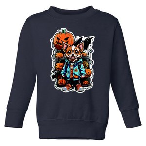 Hip Halloween Dog Toddler Sweatshirt