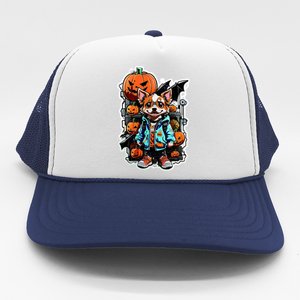 Hip Halloween Dog Trucker Hat