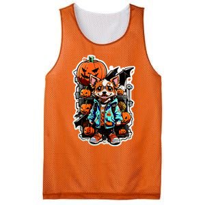 Hip Halloween Dog Mesh Reversible Basketball Jersey Tank