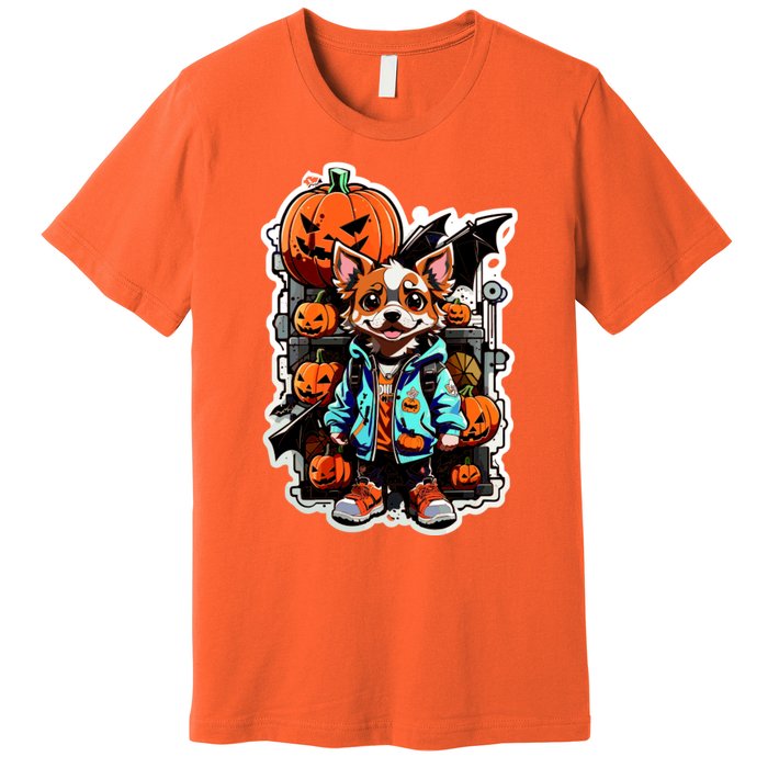 Hip Halloween Dog Premium T-Shirt