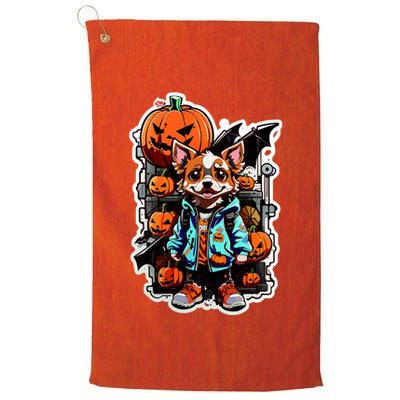 Hip Halloween Dog Golf Towel