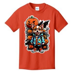 Hip Halloween Dog Kids T-Shirt