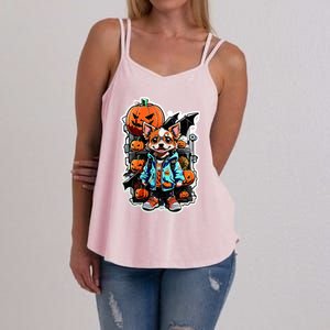 Hip Halloween Dog Women's Strappy Tank