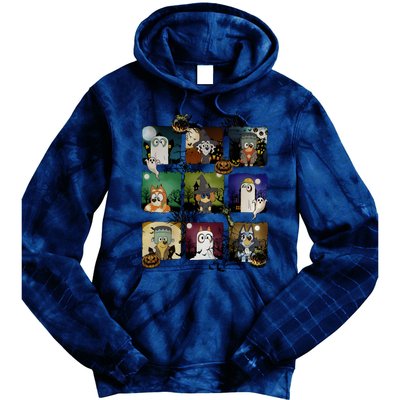 Happy Halloween Dog Family Matching Funny Dog Lover Tie Dye Hoodie