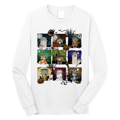 Happy Halloween Dog Family Matching Funny Dog Lover Long Sleeve Shirt