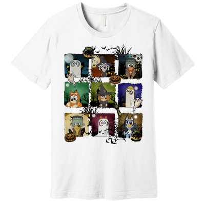 Happy Halloween Dog Family Matching Funny Dog Lover Premium T-Shirt