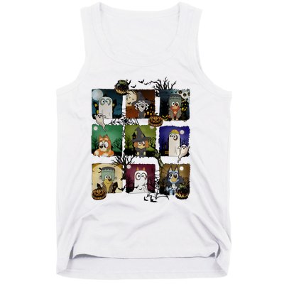 Happy Halloween Dog Family Matching Funny Dog Lover Tank Top