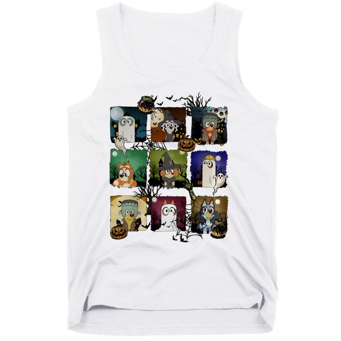 Happy Halloween Dog Family Matching Funny Dog Lover Tank Top