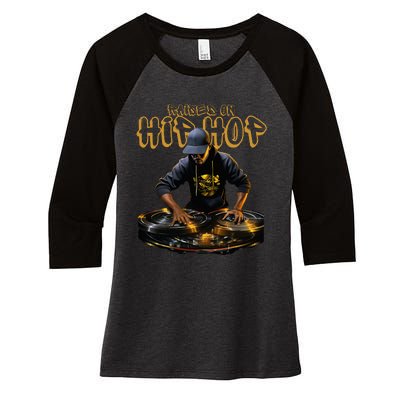 Hip Hop Dj 50th Anniversary Women's Tri-Blend 3/4-Sleeve Raglan Shirt