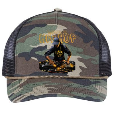 Hip Hop Dj 50th Anniversary Retro Rope Trucker Hat Cap