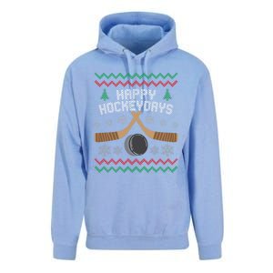 Happy Hockey Days Ugly Christmas Sweater Gift Gift Unisex Surf Hoodie