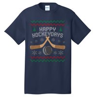 Happy Hockey Days Ugly Christmas Sweater Tall T-Shirt