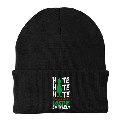 Hate Hate double hate loathe entirely funny Christmas  Beanie