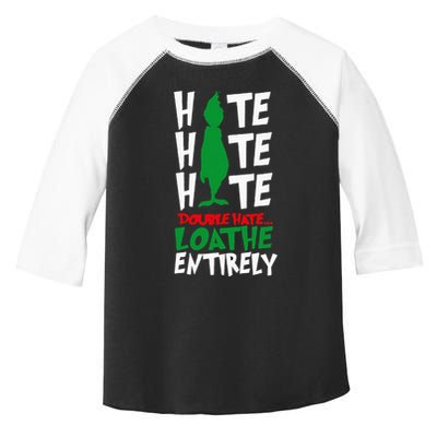 Hate Hate double hate loathe entirely funny Christmas  Toddler Fine Jersey T-Shirt