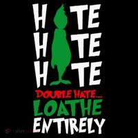 Hate Hate double hate loathe entirely funny Christmas  Tank Top