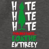 Hate Hate double hate loathe entirely funny Christmas  Vector Backpack