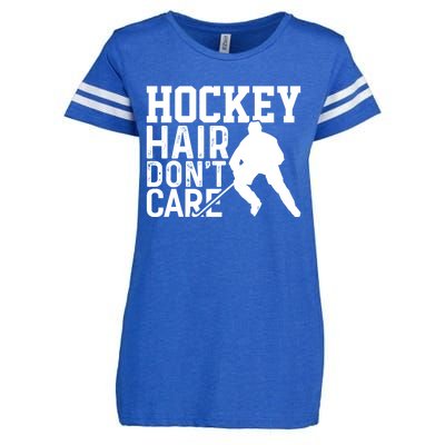 Hockey Hair Dont Care Hockey Player Gift Enza Ladies Jersey Football T-Shirt