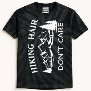 Hiking Hair Don't Care Camping Adventure Kids Tie-Dye T-Shirt