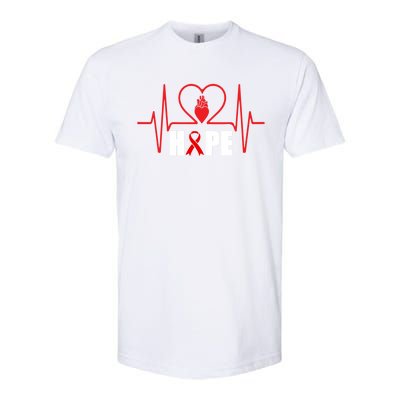 Hope Heart Disease Awareness In February Heart Health Month Gift Softstyle® CVC T-Shirt