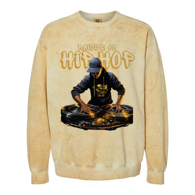 Hip Hop Dj 50th Anniversary Colorblast Crewneck Sweatshirt