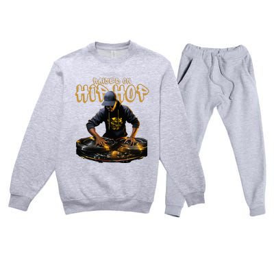 Hip Hop Dj 50th Anniversary Premium Crewneck Sweatsuit Set