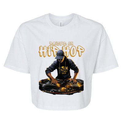 Hip Hop Dj 50th Anniversary Bella+Canvas Jersey Crop Tee