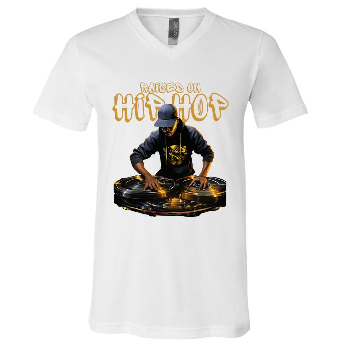 Hip Hop Dj 50th Anniversary V-Neck T-Shirt