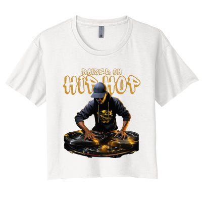 Hip Hop Dj 50th Anniversary Women's Crop Top Tee