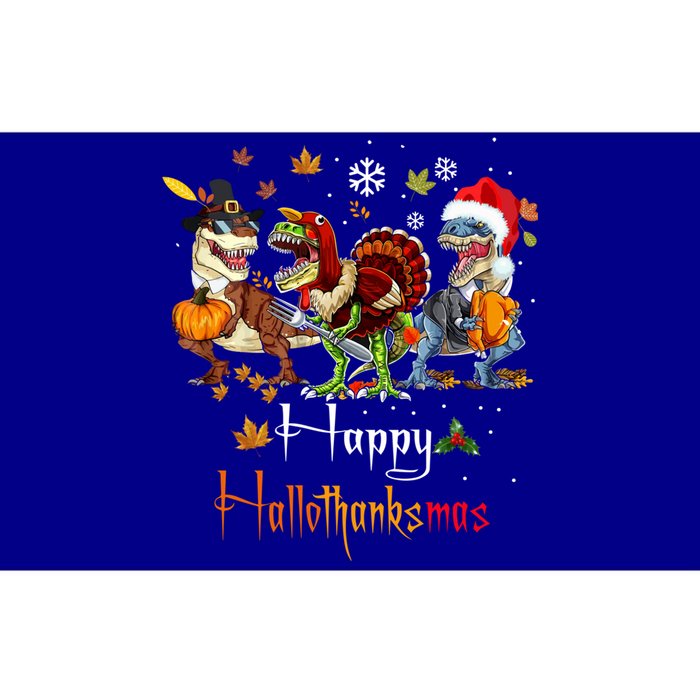 Happy Hallothanksmas Dinosaurs T Rex Turkey Costume Gift Bumper Sticker