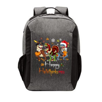 Happy Hallothanksmas Dinosaurs T Rex Turkey Costume Gift Vector Backpack