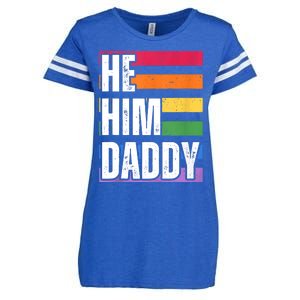 He Him Daddy Funny Gay Rainbow Enza Ladies Jersey Football T-Shirt