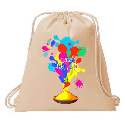 Happy Holi Design For Color India Hindu Tank Top Drawstring Bag