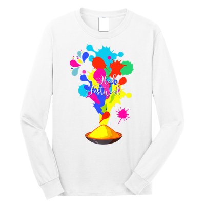 Happy Holi Design For Color India Hindu Tank Top Long Sleeve Shirt