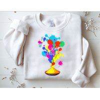 Happy Holi Design For Color India Hindu Tank Top Sweatshirt