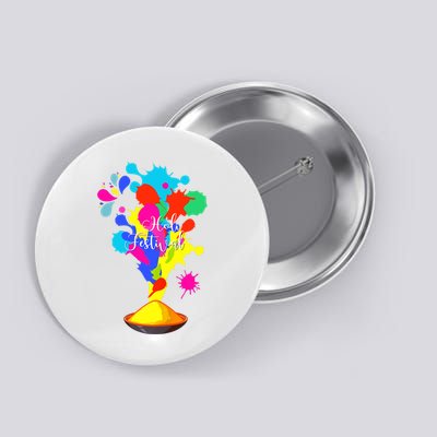 Happy Holi Design For Color India Hindu Tank Top Button