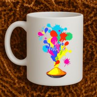 Happy Holi Design For Color India Hindu Tank Top Mug