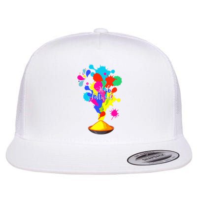 Happy Holi Design For Color India Hindu Tank Top Flatbill Hat