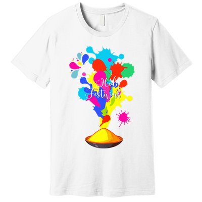 Happy Holi Design For Color India Hindu Tank Top Premium T-Shirt