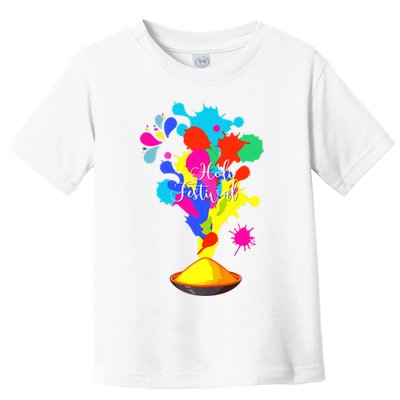 Happy Holi Design For Color India Hindu Tank Top Toddler T-Shirt