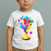 Happy Holi Design For Color India Hindu Tank Top Toddler T-Shirt