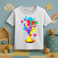 Happy Holi Design For Color India Hindu Tank Top Toddler T-Shirt