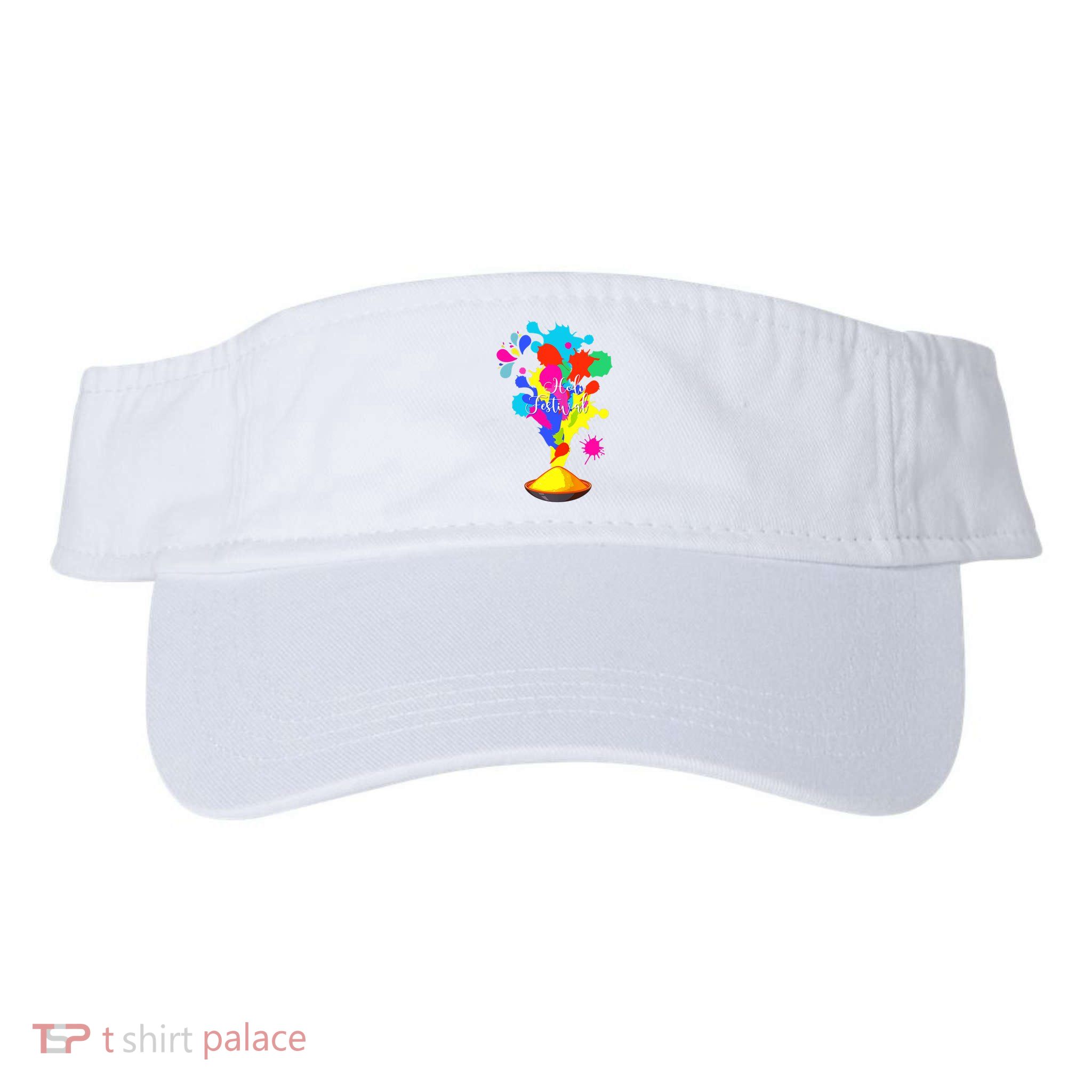 Happy Holi Design For Color India Hindu Tank Top Visor