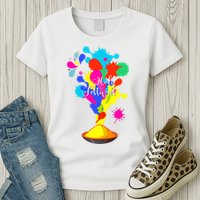 Happy Holi Design For Color India Hindu Tank Top Womens T-Shirt