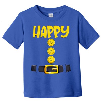 Happy Halloween Dwarf Costume Color Matching Toddler T-Shirt