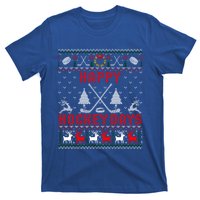 Happy Hockey Days Funny Ugly Christmas Sweater Gift T-Shirt